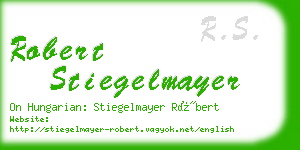 robert stiegelmayer business card